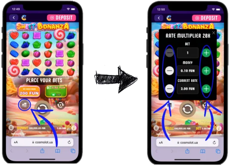 Sweet Bonanza mobile gameplay