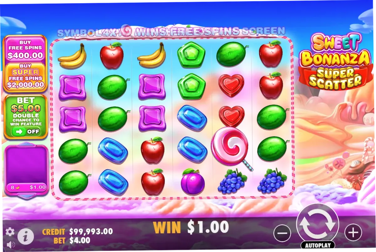 Sweet Bonanza Super Scatter demo